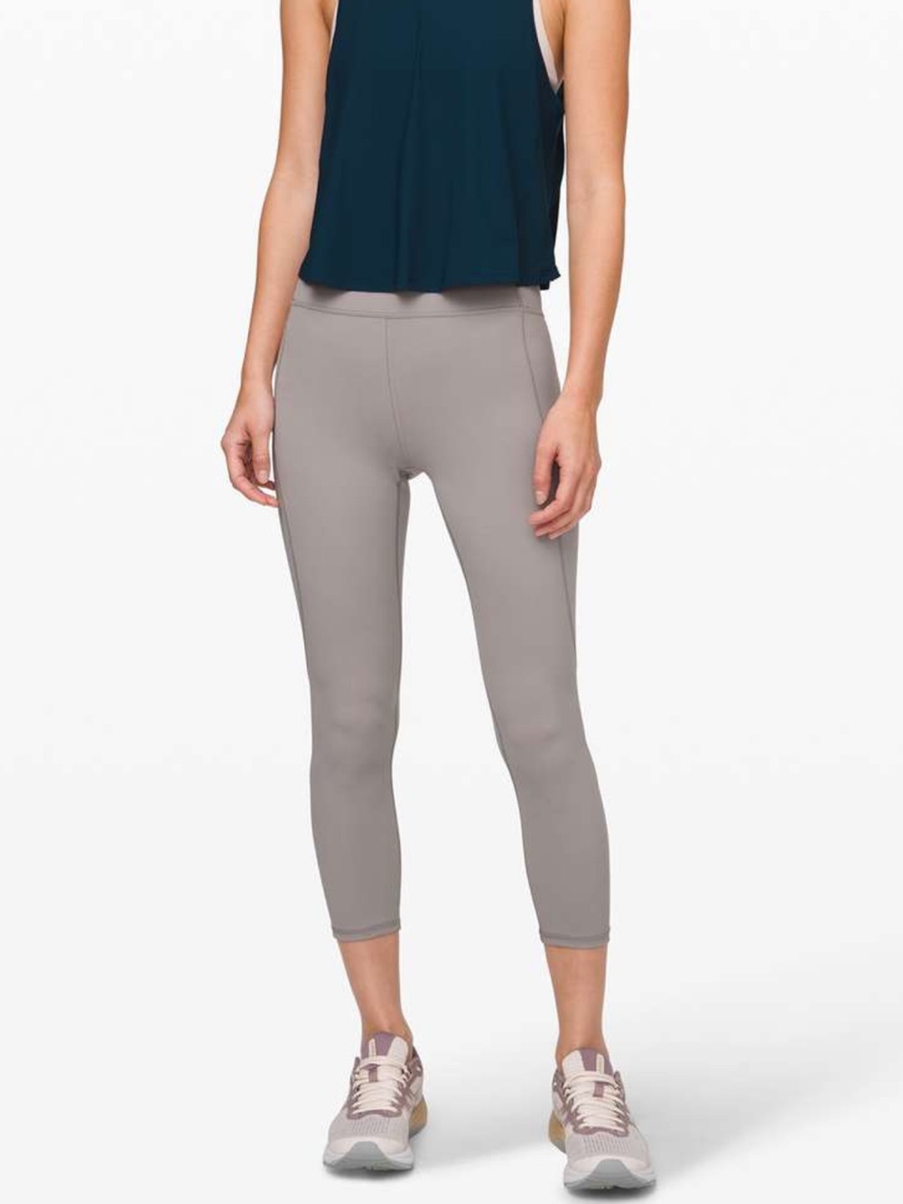 Lululemon In Movement Crop 23” Everlux Leggings - Dark Chrome